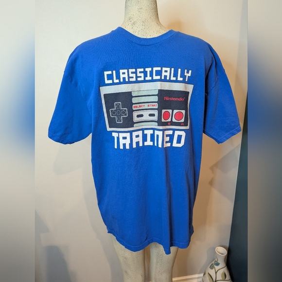 Nintendo Blue 'Classically Trained' T-Shirt Size XL - Picture 2 of 8